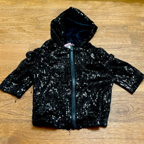 Gorgeous sequence hooded shirt sleeve jacket/shirt. - Picture 1 of 4